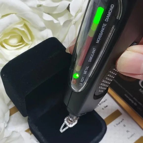 1 Carat Moissanite Ring with 925 Sterling Silver Band, D-FL - Picture 11 of 11